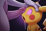 bodily_fluids drooling duo female feral hypnosis imminent_sex male male/female mind_control questionable_consent saliva spiral_eyes stressedout nintendo pokemon generation_1_pokemon legendary_pokemon mewtwo pikachu pokemon_(species)