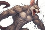 abs anthro athletic athletic_anthro athletic_male biceps growth laboratory male muscle_growth muscular muscular_anthro muscular_arms muscular_male navel nipples nude pecs ripped_muscles solo standing test_subject transformation triceps veiny_muscles anonymous_director mammal murid murine rat rodent