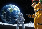 anthro being_watched claws clothing duo earth gun handgun looking_at_another male moon nintendo planet ranged_weapon space spacesuit weapon unknown_director super_mario_bros bowser human koopa mammal scalie hi_res meme