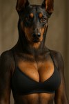 Rating: s
ID: 105467
Date: 2025-05-11 18:09:42 -0400
Status: active
Score: 4
anthro bra breasts brown_body canid canine canis clothed clothing dobermann domestic_dog female fur hi_res joeverlong looking_at_viewer mammal photorealism photorealistic pinscher realistic realistic_fur solo sports_bra topwear underwear post #105467