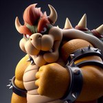 anthro bowser bulky male solo