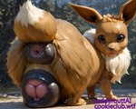 animal_genitalia animal_pussy anus big_anus big_pussy brown_body brown_eyes brown_fur butt canine_genitalia canine_pussy female feral fur genitals huge_anus hyper hyper_anus hyper_genitalia hyper_pussy looking_at_viewer looking_back looking_back_at_viewer mottled mottled_genitalia mottled_pussy presenting presenting_hindquarters presenting_pussy pussy quadruped raised_tail solo rudderbuttai(director) nintendo pokemon eevee generation_1_pokemon pokemon_(species) hi_res