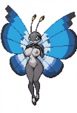 anthro big_breasts breasts female genitals insect_wings nude pussy solo wings gobabsnow nintendo pokemon generation_6_pokemon pokemon_(species) vivillon digital_media_(artwork) hi_res pixel_(artwork)