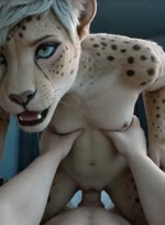 abs ambiguous_gender andromorph anthro athletic athletic_female black_sclera blue_eyes bodily_fluids clitoris cowgirl_position cute_fangs drooling duo exhausted fangs female first_person_view flat_chested from_front_position fucked_silly fur genitals hair intersex leaning leaning_forward male male/female navel nipples on_bottom on_top penetration saliva saliva_string sex sharp_teeth sidelocks spots spotted_body spotted_fur teeth tomboy torso_grab vaginal vaginal_penetration white_hair knotty_sergal cheetah felid feline human mammal animated webm