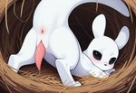anus butt duo feral genitals male penis presenting presenting_hindquarters raised_tail rear_view tapering_penis voidfly_(director) rain_world videocult survivor_(rain_world) slugcat