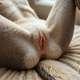 anthro breasts close-up disney female genitals pussy realistic realistic_fur small_breasts solo spread_legs spread_pussy spreading 123kubik zootopia judy_hopps lagomorph leporid mammal rabbit