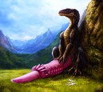 big_penis feral genitals hand_on_penis huge_penis hyper hyper_genitalia hyper_penis long_penis male mountain outside penis penis_on_ground scales sitting solo unusual_anatomy unusual_genitalia unusual_penis 399secondplaces dragon reptile scalie wingless_dragon hi_res