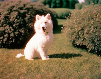 ambiguous_gender deepdream feral outside solo stable_diffusion smu000 canid canine canis domestic_dog mammal nordic_sled_dog samoyed spitz 2022