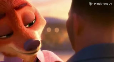 5_fingers anthro blurred_background city city_background clothed clothing duo duo_focus english_audio fingers fully_clothed fur group human_on_anthro interspecies male male/male male_focus multicolored_body multicolored_fur nuzzling pink_clothing pink_shirt pink_topwear shirt solo_focus sora_2 standing topwear shut_up_and_watch disney zootopia nick_wilde canid canine fox human mammal animated short_playtime sound webm