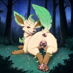 absurd_res anatomically_correct anatomically_correct_genitalia animal_genitalia animal_pussy anus butt canid canine canine_genitalia canine_pussy claws eeveelution female feral fur furryrock_(model) generation_4_pokemon genitals hi_res leafeon looking_at_viewer looking_back looking_back_at_viewer lying mammal mottled mottled_anus mottled_genitalia mottled_pawpads mottled_pussy pawpads paws plump_labia pokemon_(species) presenting presenting_anus presenting_hindquarters presenting_pussy pussy raised_tail rear_view ren_(director) seductive solo toe_claws tongue tongue_out