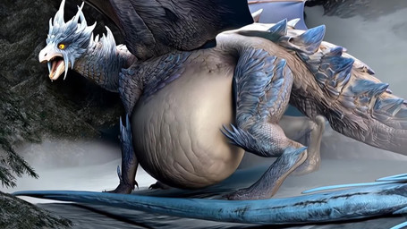 dragoness english_audio feet female feral fog horn ice mythology nude scales snow solo teasing toes vore vore_belly willing_prey wings snackfox343 capcom monster_hunter dragon elder_dragon mythological_creature mythological_scalie scalie velkhana animated hi_res short_playtime sora_2 sound webm