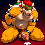anthro male masturbation solo unknown_director bowser animated hi_res webm