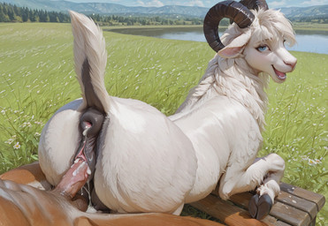 animal_genitalia animal_pussy anthro anthro_on_feral anthro_penetrating anthro_penetrating_female anthro_penetrating_feral anus balls bestiality big_pussy bodily_fluids brown_balls butt cum cum_in_pussy cum_inside duo equine_pussy erection faceless_character faceless_male female female_on_anthro female_penetrated feral feral_penetrated genital_fluids genitals glistening glistening_genitalia glistening_penis hand_on_butt human_on_feral imminent_bestiality imminent_sex interspecies male male/female male_on_feral male_penetrating male_penetrating_female male_penetrating_feral penetration penile penile_penetration penis penis_in_pussy presenting presenting_anus presenting_hindquarters presenting_pussy prodding puffy_anus pussy raised_tail sex shallow_penetration tan_penis vaginal vaginal_penetration vein veiny_penis white_body mare_fan_ultimate bovid caprine goat human humanoid mammal hi_res