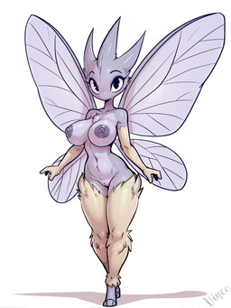 3_toes anthro areola black_eyes breasts feet female front_view fur genitals grey_body grey_fur horn insect_wings mouthless multicolored_body navel nipples nude purple_areola purple_body purple_nipples purple_wings pussy shadow simple_background solo standing toes two_tone_body white_background wings vince_ai nintendo pokemon arthropod generation_1_pokemon insect lepidopteran moth pokemon_(species) venomoth hi_res signature