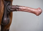 anatomically_correct anatomically_correct_genitalia anatomically_correct_penis animal_genitalia animal_penis anthro balls big_balls big_penis black_balls bodily_fluids brown_body brown_fur close-up crotch_shot dripping equine_balls equine_genitalia equine_penis erection flared_penis fur genital_fluids genital_focus genitals glistening glistening_genitalia glistening_penis huge_penis leaking_precum male medial_ring penis penis_shot pink_penis precum precum_drip precum_string presenting presenting_penis realistic realistic_fur realistic_genitalia realistic_lighting saggy_balls sheath simple_background solo standing vein veiny_balls veiny_penis sugar_arrafel equid equine horse mammal absurd_res hi_res