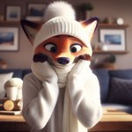 anthro clothing hat headgear headwear male nick_wilde scarf solo zootopia