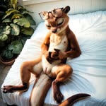 anthro bed casual_nudity female furniture genitals looking_pleasured lying massage masturbation on_back on_bed pawpads peach_pussy presenting pussy solo spread_legs spreading zootopia mavefig_(director) thisotterdoesknotexist sam_(zootopia+) lutrine mammal mustelid animated hi_res webm