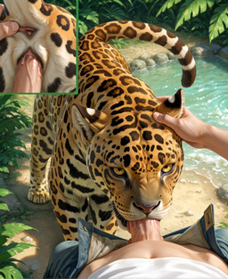 4_toes anal anal_fingering anatomically_correct anatomically_correct_genitalia anatomically_correct_pussy animal_genitalia animal_pussy anus balls bestiality bodily_fluids bottomwear close_up clothed clothing cutaway day denim denim_clothing doggystyle duo erection faceless_character faceless_human feet feline_pussy fellatio female feral feral_penetrated fingering first_person_view from_behind_position genital_fluids genitals hand_on_head human_on_feral human_penetrating human_penetrating_feral interspecies jeans jungle male male/female navel no_sclera open_bottomwear open_clothing open_pants oral outside pants paws penetration penile penile_penetration penis penis_in_mouth penis_in_pussy plant precum pussy raised_tail river rock sex shirt standing stretched_anus toes tongue topwear vaginal vaginal_penetration vein veiny_penis water whiskers yellow_eyes drla felid human jaguar mammal pantherine absurd_res hi_res