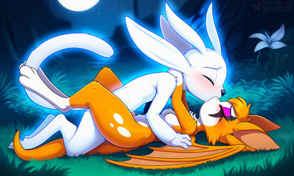 ambiguous_penetration anthro anthro_on_anthro anthro_penetrated anthro_penetrating anthro_penetrating_anthro biped blush breasts crossover detailed_background duo eyes_closed featureless_breasts feet female female_anthro female_penetrated fingers from_front_position full_moon fur glowing grass kissing lying male male/female male_anthro male_penetrating male_penetrating_female membrane_(anatomy) membranous_wings missionary_position moon night nude on_back orange_body orange_fur outside penetration plant sex telegram telegram_logo text toes tree white_body white_fur wings sergalbutt dust:_an_elysian_tail ori_(series) fidget_(elysian_tail) ori bat guardian_spirit mammal nimbat 5:3 director_name signature url