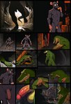 anthro balls completely_nude duo flaccid foreskin genitals male male/male male_focus muscular penis simple_background slim horny_pepega crocodile crocodilian crocodylid mammal murid murine rat reptile rodent scalie absurd_res comic digital_drawing_(artwork) digital_media_(artwork) hi_res shaded