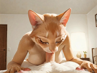 anthro anthro_on_anthro anthro_penetrated anthro_penetrating anthro_penetrating_anthro bedroom bedroom_eyes breasts deep_throat duo fellatio female female_penetrated first_person_view fur green_eyes lying male male/female male_penetrating male_penetrating_female male_pov narrowed_eyes on_front oral orange_body orange_fur penetration penile seductive sex whiskers white_body white_fur feathercircuit felid feline mammal animated hi_res short_playtime webm