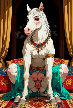 animal_genitalia animal_pussy anus arabian bodily_fluids brown_body brown_fur butt dripping equine_genitalia equine_pussy female feral fur genital_fluids genitals hooves looking_at_viewer nipples presenting pussy pussy_juice pussy_juice_drip solo spreading teats diddlier equid equine horse mammal pony absurd_res hi_res