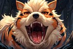 bodily_fluids dripping feral fluffy mouth_shot open_mouth pokemon saliva saliva_drip saliva_string solo tongue vore person111102 arcanine canid canine generation_1_pokemon mammal pokemon_(species)