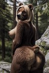 anthro breasts butt completely_nude female female_anthro fur genitals hi_res lewdtf mammal nude_art pussy solo ursid