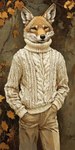 andromorph anthro autumn autumn_leaves black_nose bottomwear clothing denim denim_clothing intersex jeans pants solo solo_focus sweater topwear yellow_eyes bahufaru thomas_doyle_(bahufaru) canid canine canis coyote mammal attempted_signature hi_res portrait