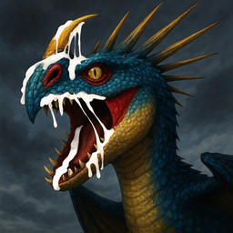 bing_image_creator bodily_fluids cum cum_drip cum_in_mouth cum_inside cum_on_body cum_on_face dripping female genital_fluids horn mythology open_mouth pupils scales slit_pupils solo eclipsetheorca dreamworks how_to_train_your_dragon stormfly deadly_nadder dragon mythological_creature mythological_scalie scalie wyvern hi_res stable_diffusion