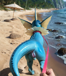 animal_genitalia anus beach beach_background beach_umbrella collar dog_walking faceless_character female feral first_person_view genitals interspecies leash leash_towards_viewer photorealism pokephilia pussy realistic sea seaside solo water mysticcoyote nintendo pokemon eeveelution generation_1_pokemon pokemon_(species) vaporeon