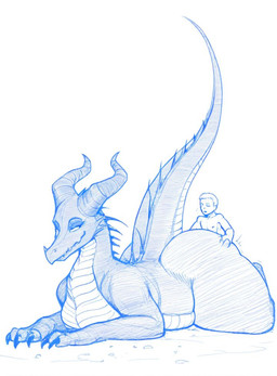 anthro big_butt butt female feral looking_back male male/female mythology prone_bone_position raised_tail size_difference smile tail thick_thighs maleficent dragon human mammal mythological_creature mythological_scalie scalie sketch