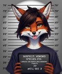 anthro canid canine english_text female fox looking_at_viewer lurktime_(director) mammal portrait sign smile solo text tongue tongue_out