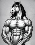 abs anthro athletic biceps building flexing male muscular muscular_anthro muscular_male navel nipples nude pecs ripped_muscles solo standing triceps veiny_arms veiny_biceps veiny_muscles unknown_director equid equine horse mammal hi_res