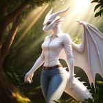 anthro breasts clothing dragon drarex drarexthedragon female hi_res lizard looking_at_viewer non-mammal_breasts reptile scales scalie solo