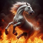 animal_genitalia animal_penis balls burn burning death detailed_background detailed_fur equine_genitalia equine_penis erection feral fire genitals gore hooves hurt jumping male pain penis realistic smoke solo tail white_body eclipsetheorca equid equine horse mammal detailed