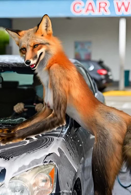 5_fingers anthro black_nose blurred_background breasts car car_wash claws clothed clothing duo female female_focus fingers fur looking_at_viewer male male/female mask medium_breasts multicolored_body multicolored_fur nipples nude nude_female orange_body orange_fur photorealism public pupils short side_view sitting solo_focus standing text vehicle water wet wet_body wet_fur whiskers white_body white_fur yellow_eyes fgjgydjkfgukh sound_warning canid canine fox human mammal animated english_text hi_res short_playtime sound webm