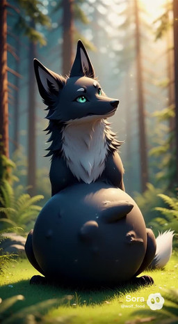 ambiguous_gender astro_stargazer burping female feral forest group plant solo squirming tree vore vore_belly snackfox343 canid canine fox mammal unknown_species animated hi_res short_playtime sora_2 webm