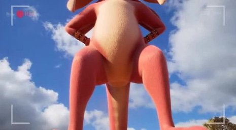 3_toes close_up duo feet female feral foot_fetish foot_focus fur low-angle_view macro multicolored_body multicolored_fur paws pink_body pink_fur sora_2 toes shut_up_and_watch kangaroo macropod mammal marsupial animated short_playtime webm