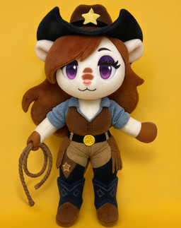 anthro auburn_hair belt boots bottomwear brown_body clothed clothing cowboy cowboy_boots cowboy_hat eyelashes female footwear fur hair hat headgear headwear looking_at_viewer pants pink_nose plushie purple_eyes rope shirt simple_background smile solo standing topwear toy white_body white_fur thebigbradwulf jolene_(thebigbradwulf) armadillo humanoid mammal xenarthran 3d_(artwork) digital_media_(artwork) hi_res