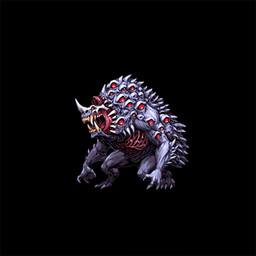 ambiguous_gender black_background body_horror bone claws fangs feral fingers horn multi_eye nightmare_fuel open_mouth red_eyes sharp_teeth simple_background skull solo spikes teeth tongue tongue_out tusks thebigbradwulf spinebrute_(thebigbradwulf) eldritch_abomination humanoid mammal monster animated digital_media_(artwork) official_art