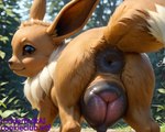 animal_genitalia animal_pussy anus big_anus big_pussy brown_body brown_eyes brown_fur butt canine_genitalia canine_pussy female feral fur genitals huge_anus hyper hyper_anus hyper_genitalia hyper_pussy looking_at_viewer looking_back looking_back_at_viewer mottled mottled_genitalia mottled_pussy presenting presenting_hindquarters presenting_pussy pussy quadruped raised_tail solo rudderbuttai(director) nintendo pokemon eevee generation_1_pokemon pokemon_(species) hi_res