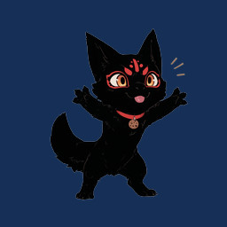 3_toes ambiguous_gender black_body black_fur blep chibi claws collar facial_markings feet feral fingers fur head_markings markings orange_eyes red_markings semi-anthro simple_background smile solo standing tail tail_motion tailwag toes tongue tongue_out transparent_background tuft anotheranon cookie_(anotheranon) furred_kobold kobold alpha_channel hi_res