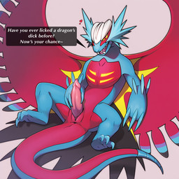 3_toes <3 animal_genitalia animal_penis anus claws dialogue erection feet feral genitals holding_penis looking_at_viewer male mythology penis reclining roaring_moon sitting solo tapering_penis text toes lightning7 nintendo pokemon dragon generation_9_pokemon mythological_creature mythological_scalie pokemon_(species) scalie absurd_res hi_res