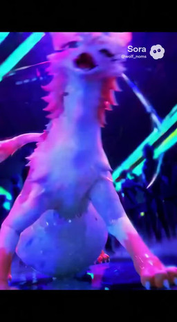 belly big_belly blue_eyes crowd dancing dominant dominant_female english_audio epilepsy_warning feet female female_focus feral fur group hoku horn mythology nightclub nude public pupils rave slit_pupils solo solo_focus teasing toes vore vore_belly snackfox343 canid canine dragon fox human hybrid mammal mythological_creature mythological_scalie scalie animated hi_res loop music short_playtime sora_2 sound webm