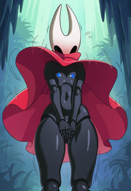 anthro blush clothed clothing clothing_lift dress dress_lift embarrassed female nipples robe solo standing kokenaart arthropod humanoid hi_res novelai