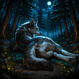 4_toes animal_genitalia animal_pussy anus canine_genitalia canine_pussy detailed_background digitigrade feet female feral fluffy genitals glistening glistening_body light looking_at_viewer looking_back looking_back_at_viewer moon moonlight nails night pawpads paws pussy rock sky solo star starry_sky tail_anus toes woods pleasedontlook arthropod beetle canid canine canis elateroid firefly insect mammal wolf hi_res