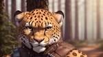 absurd_res anthro bumblebee95 cheetah clothing detailed detailed_background detailed_eyes detailed_fur felid feline hi_res leather leather_clothing leather_topwear looking_at_viewer male mammal portrait solo topwear wallpaper