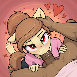 <3 <3_eyes animal_genitalia animal_penis balls blush bodily_fluids brown_body brown_hair clothed clothing duo equine_penis fellatio female fur genitals hair hand_on_head hooves male male/female medial_ring mind_control oral penile penis penis_in_mouth pink_clothing red_eyes saliva sex shirt tail tan_body tan_fur topwear thefuncave friendship_is_magic my_little_pony button_mash_(mlp) cream_heart_(mlp) equid equine horse mammal pony hi_res incest_(lore) mother_(lore) mother_and_child_(lore) mother_and_son_(lore) parent_(lore) parent_and_child_(lore) parent_and_son_(lore) son_(lore)