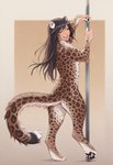 anthro black_hair dancing digitigrade female golden_eyes hair looking_at_viewer looking_back looking_back_at_viewer nude pole pole_dancing solo tasteful_nudity director_crashbandit animal_humanoid cat_humanoid felid felid_humanoid feline feline_humanoid humanoid leopard mammal mammal_humanoid pantherine hi_res novelai